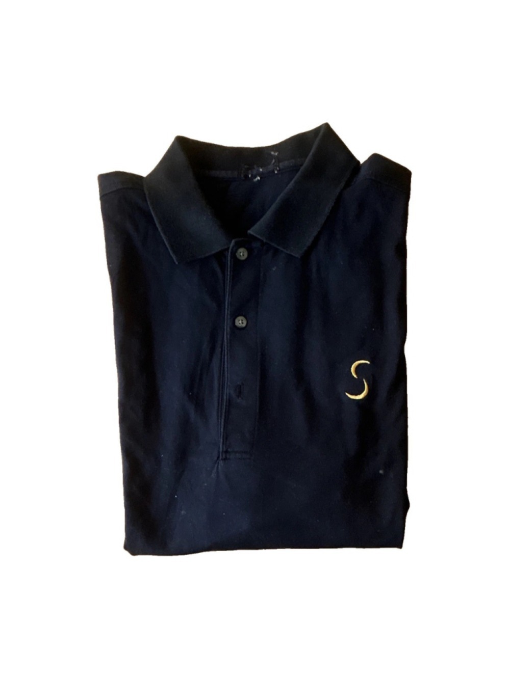 Men's Navy Golf Polo - Large w/ Gold Logo Sebonack Golf Club *Read*